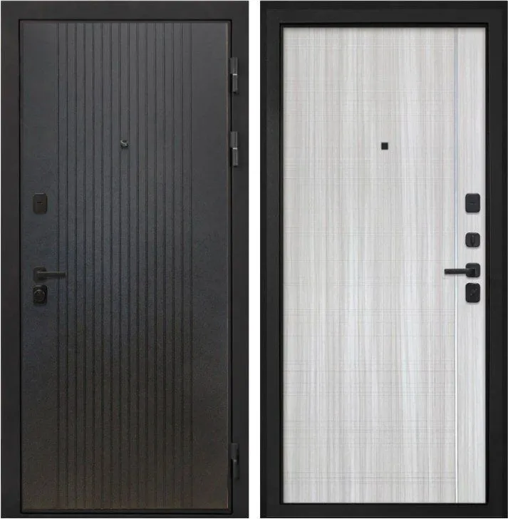 Фото Дверь Интекрон Профит Black (фурнитура черная) Лофт черный DIS007185